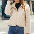 GESTEPPTES DAMEN LANGARMJACKE | EINFACHER REISSVERSCHLUSS
